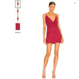 NWT Retrofête Mich Sequin Dress, Fuchsia XS